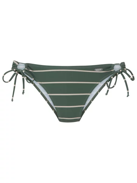 BENCH Bikini hlačke kremna / temno zelena