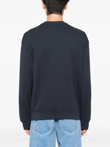 Hanorac Maison Kitsune cu broderie albastru