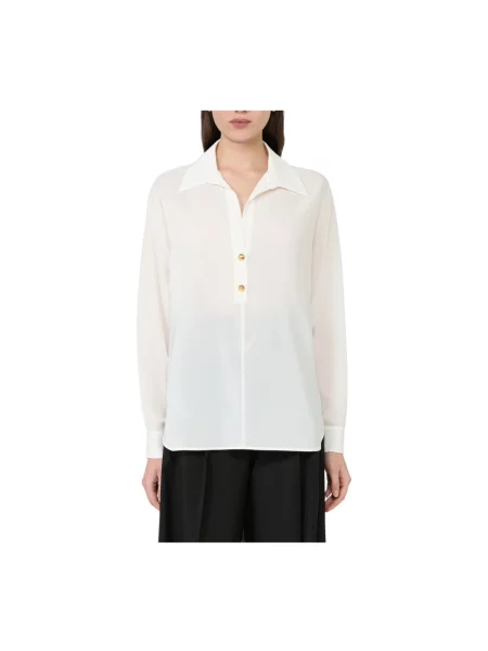 Koszula Max Mara Studio z krepy biała