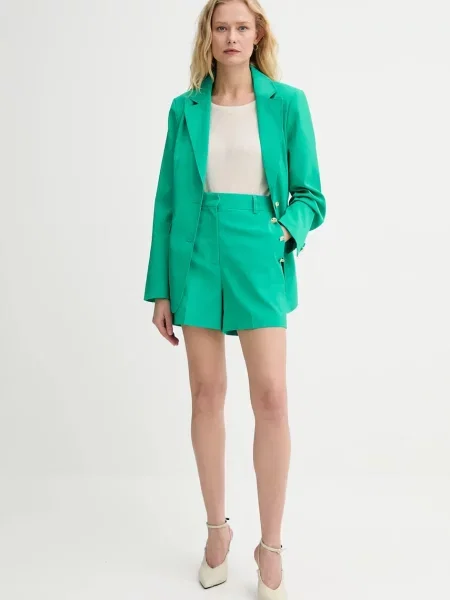 Шорти Morgan однотонна висока посадка SHAKOY зелений