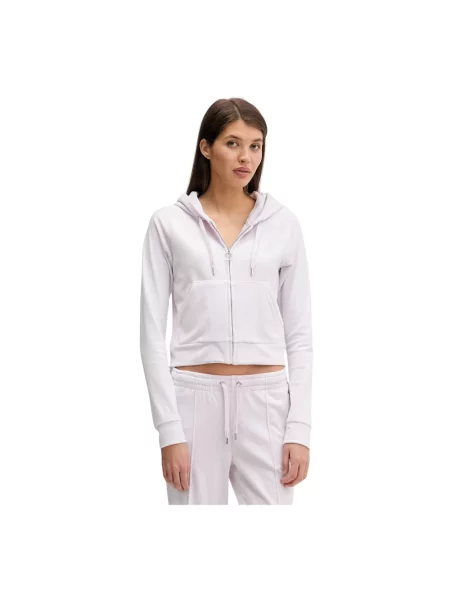 Bluza z kapturem Juicy Couture fioletowa