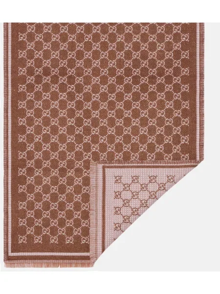 Fular Gucci de lână maro