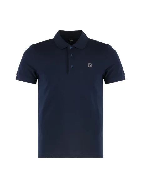 Koszulka polo Fendi niebieska