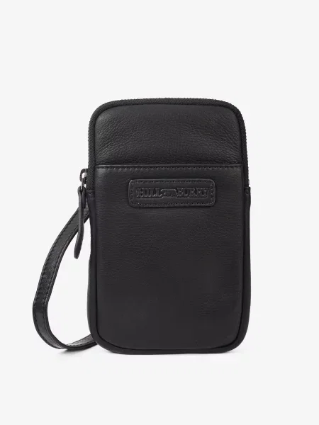 Кожаная сумка через плечо Hill Burry черная