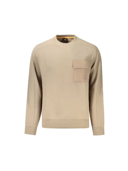 Bluza Boss Orange z nadrukiem beżowa
