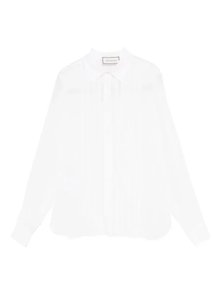 Cămașă Tagliatore plisată alb