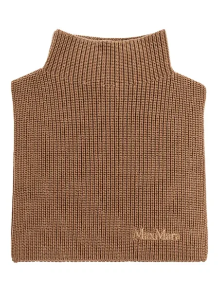 Fular Max Mara de lână maro