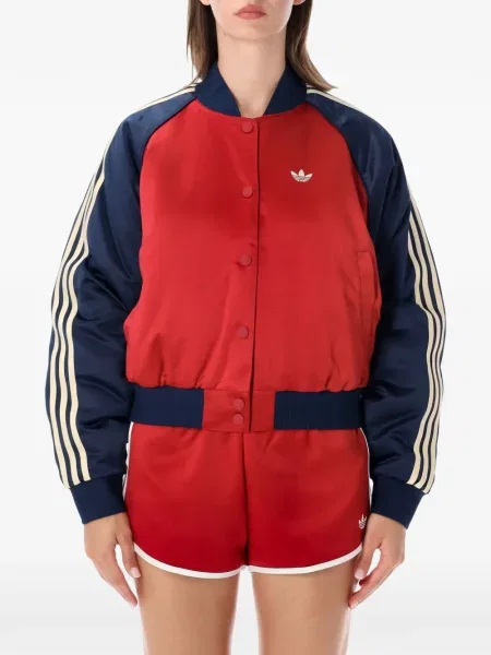 Бягане панталон Adidas с принт на райета розово