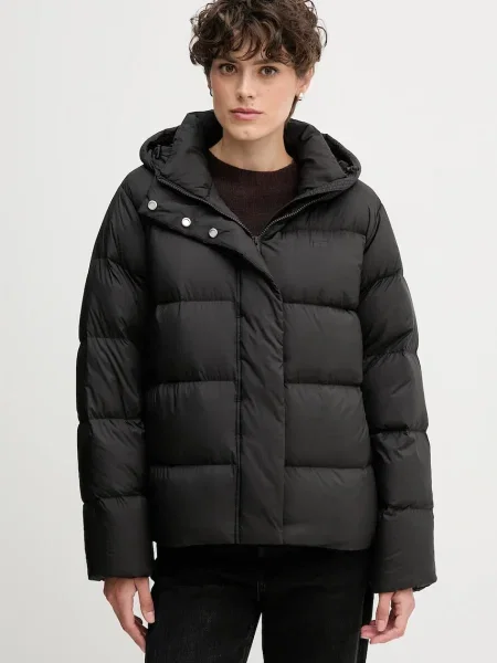 Пухено яке Tommy Hilfiger зимен модел черно