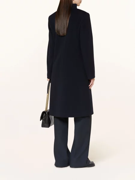 Icons Cinzia Rocca Płaszcz Wełniany blau granatowy
