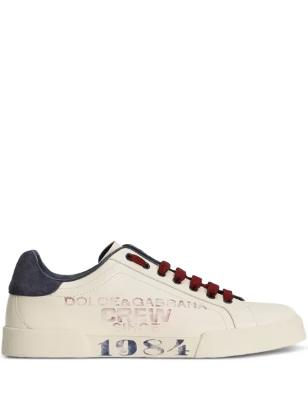 Sneakerși Dolce & Gabbana cu șireturi din dantelă