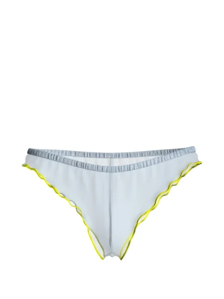 Chiloți tanga Maison Close cu volane albastru