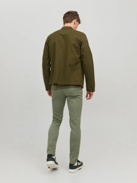 JACK & JONES Chino nohavice MARCO BOWIE jablková zelená