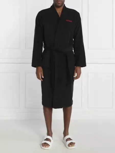 Hugo Bodywear Köntös Terry Gown fekete