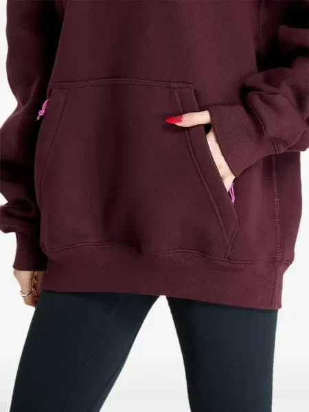 Top sport Nike din fleece plisat fără mâneci alb