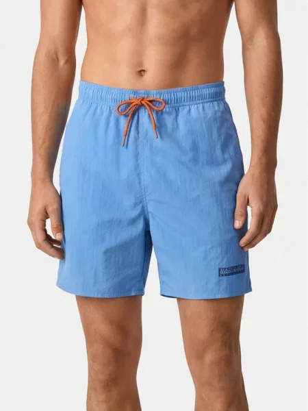 Napapijri Pantaloni scurți pentru înot V-Box Logo 1 albastru