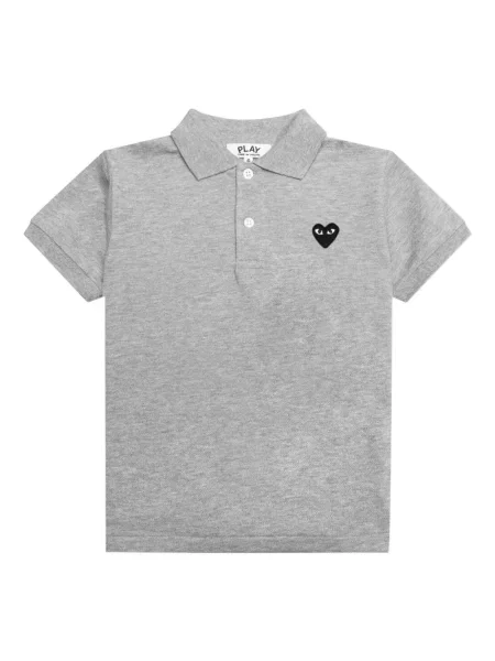 Koszulka polo dziecięca Comme Des Garcons Play szara