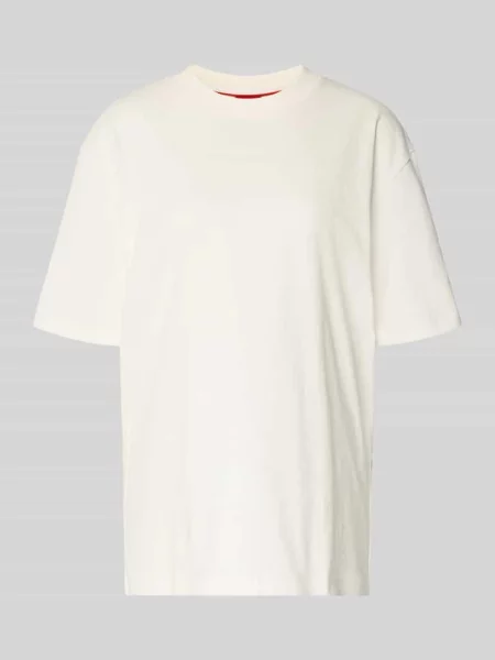HUGO T-Shirt Dapolino Écru biała