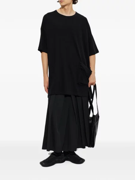 Tricou Yohji Yamamoto drapate negru