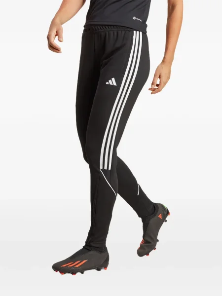 Tricou polo Adidas cu dungi alergare cu bretele alb
