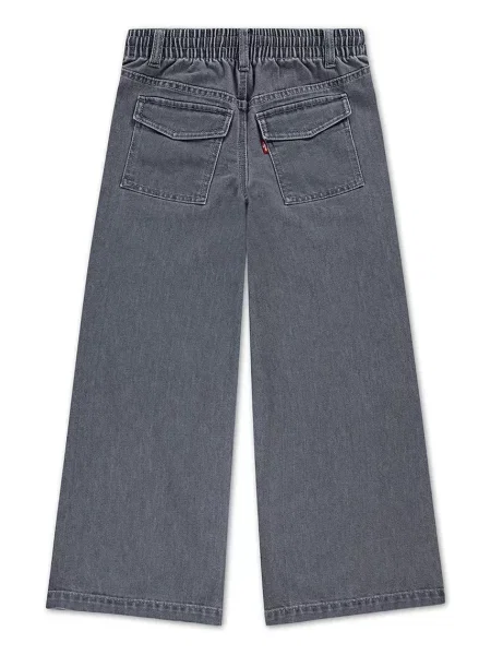 Levi's Detské rifle PULL-ON BAGGY WIDE LEG sivá