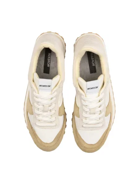Novesta sneakersy beżowy białe