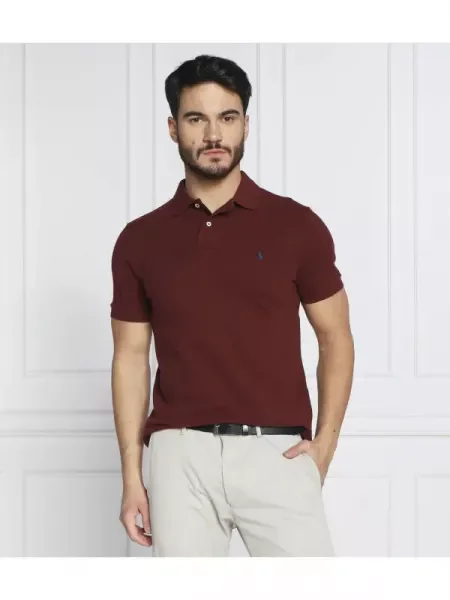 Polo Ralph Lauren Pólóing Bordó Custom Slim Fit