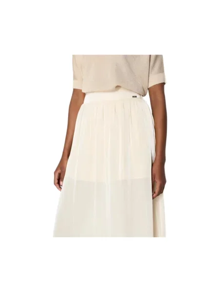 Spódnica midi Armani Exchange beżowa