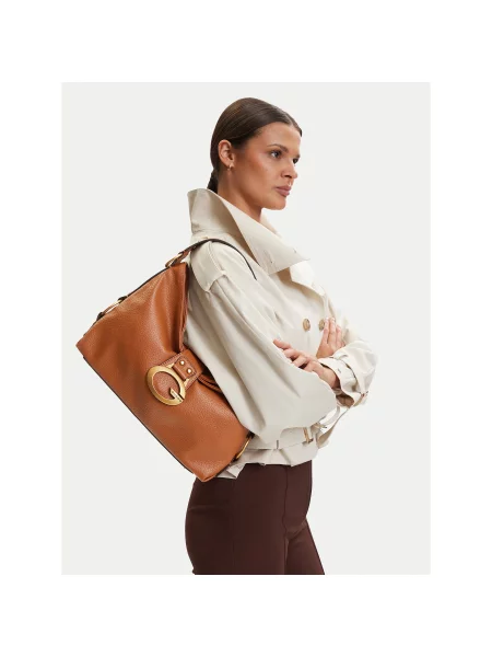 Guess Дамска чанта Camden кафяв