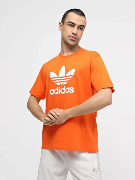 Adidas Adicolor Trefoil Футболка помаранчевий