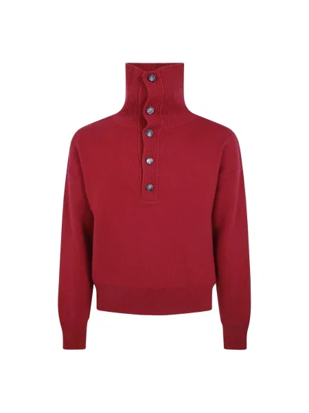Sweter Ami Paris wełniany czerwony
