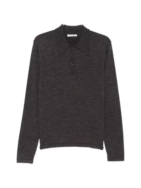 Lung tricou polo Lemaire gri