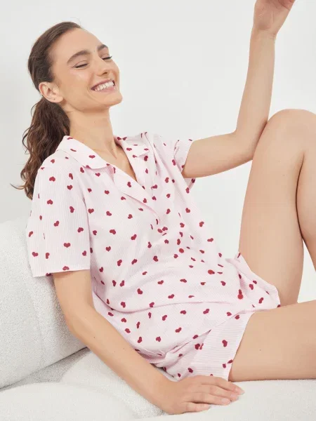 Pijamale Trendyol alb