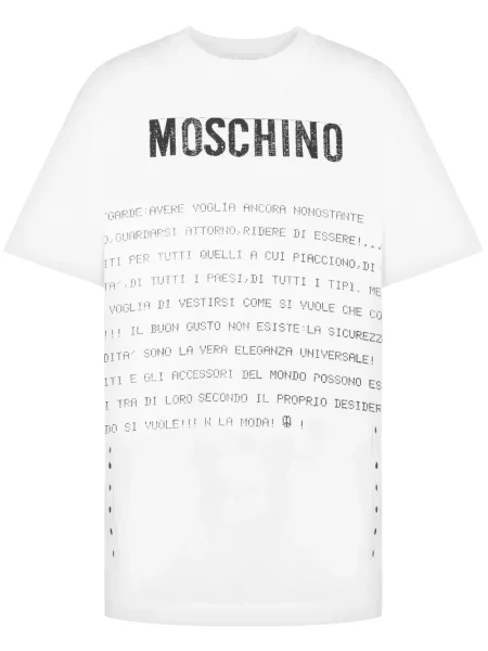 Tricou Moschino cu imagine alb