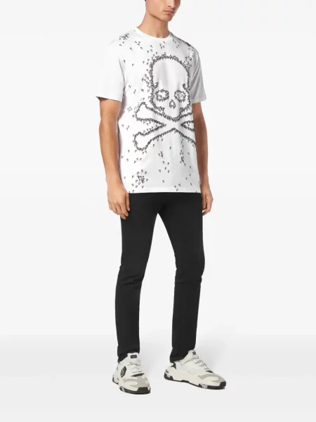 Tricou Philipp Plein alb