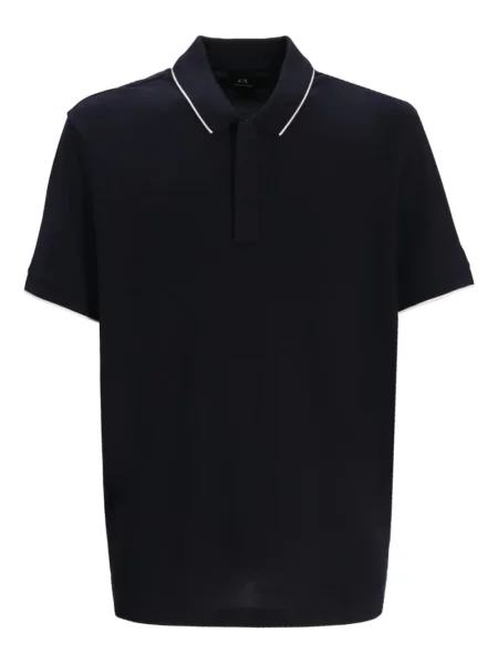 Gulerat tricou polo Armani Exchange albastru