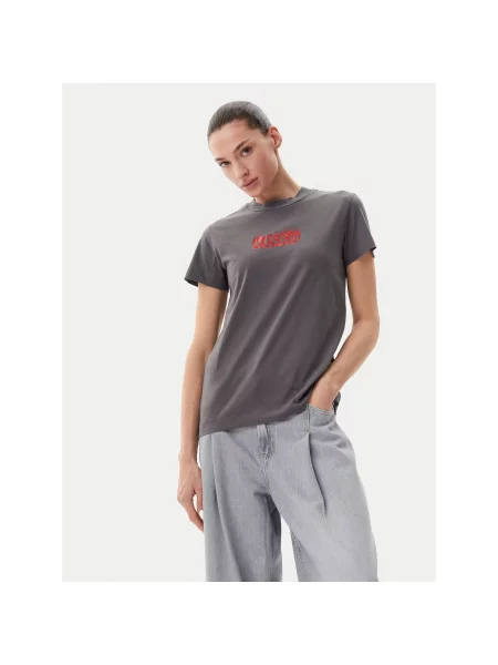 PINKO Футболка Trapani Regular Fit сірий
