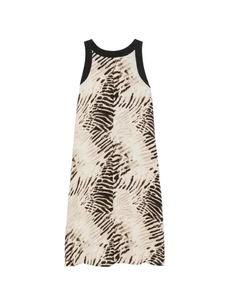 Rochie midi Dkny cu imagine cu decolteu în V