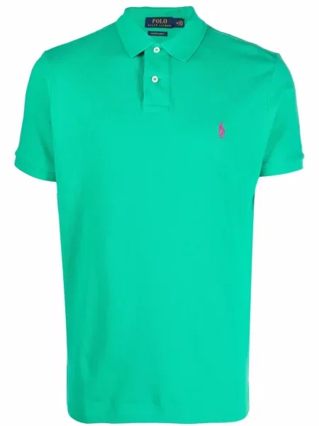 Krátký košile Polo Ralph Lauren s výšivkou zelená