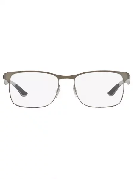 Ochelari de soare pătrați Ray-ban alb
