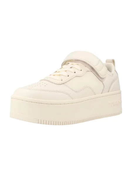 Sneakerși Tommy Jeans cu dungi bej