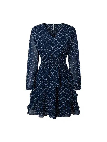 Pepe Jeans Rochie Eyra albastru noapte / albastru deschis alb