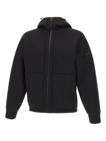 Hanorac cu glugă Stone Island cu strasuri negru