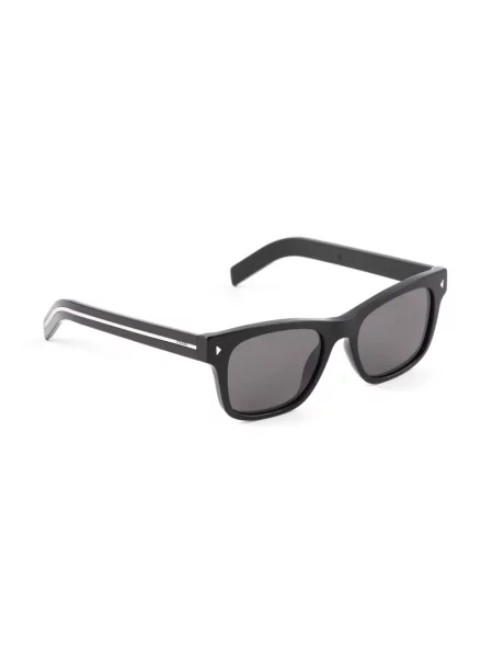 Dryžuotos saulės akiniai Prada Eyewear juoda