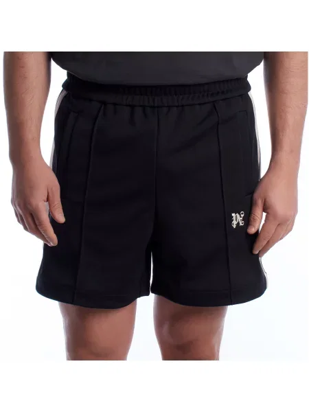 Pantaloni Palm Angels cu broderie negru
