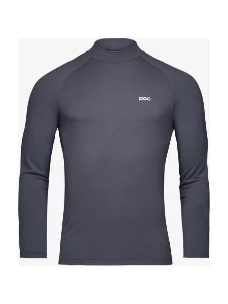 Koszulka wewnętrzna POC Merino Mock Neck długi rękaw ciemnoszary XS szara