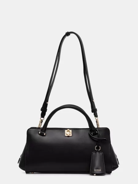 Guess geantă crossbody pentru femei cu imitație de piele AUDREY negru