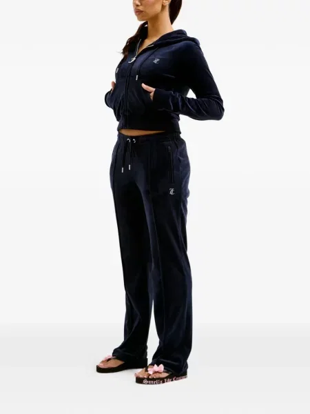 Είδος βελούδου τρέξιμο παντελόνι Juicy Couture μπλε