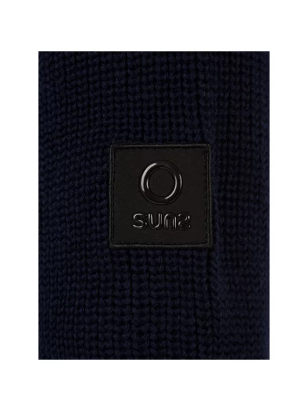 Sweter Suns wełniany niebieski