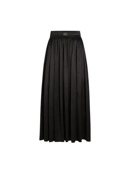 Spódnica jeansowa Dolce And Gabbana z przetarciami czarna